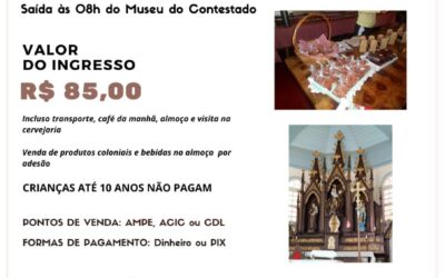 Ingressos à venda para o projeto “Conheça o Interior de Caçador”