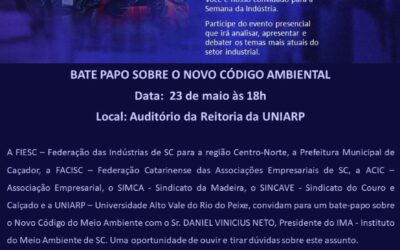 ACIC apoia evento sobre o Novo Código Ambiental de SC