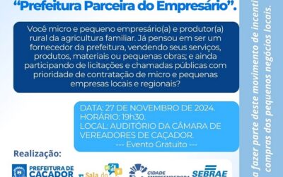 Sala do Empreendedor promove evento “Prefeitura Parceira do Empresário”