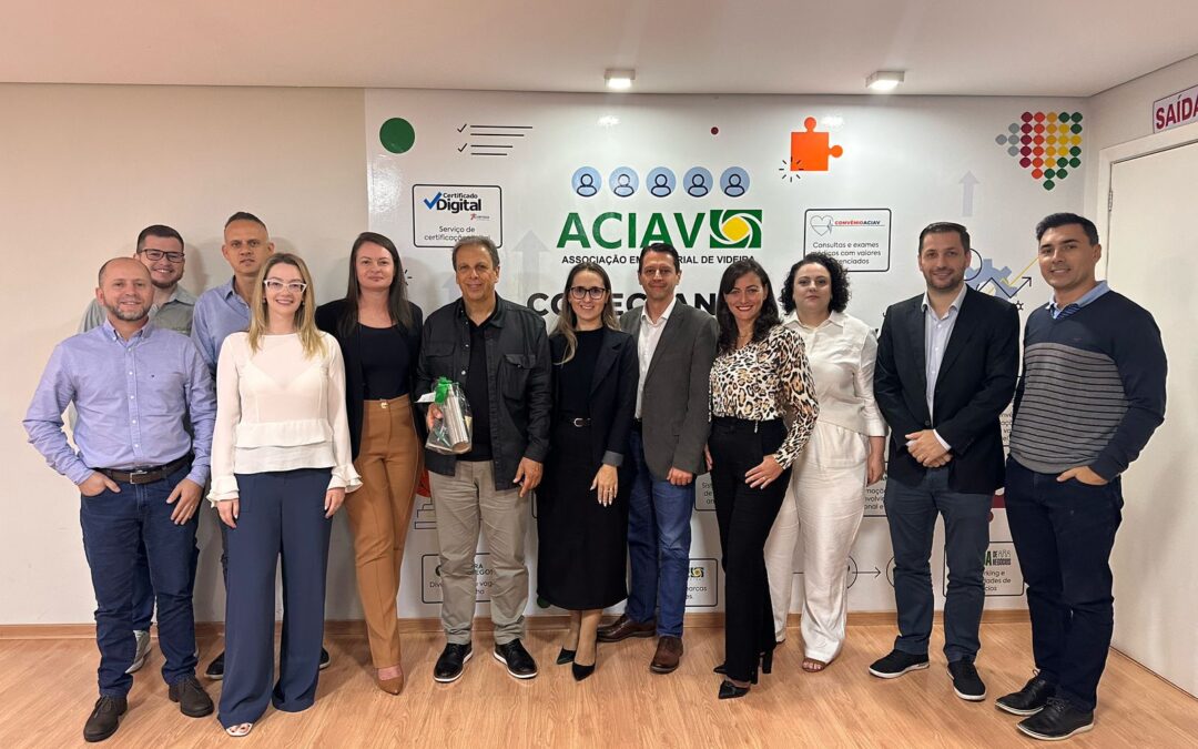 ACIAV recebe presidente da ACIC para falar sobre representatividade empresarial e política