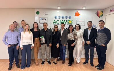 ACIAV recebe presidente da ACIC para falar sobre representatividade empresarial e política
