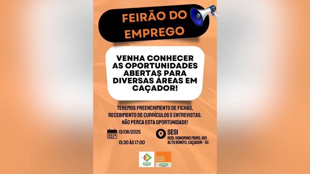 Núcleo de RH da ACIC promove o Feirão do Emprego nesta sexta-feira