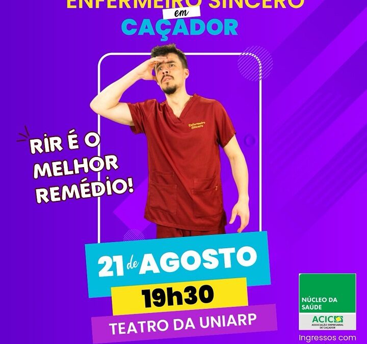 Stand-up “Rir é o Melhor Remédio” é promovido pelo Núcleo de Saúde da ACIC