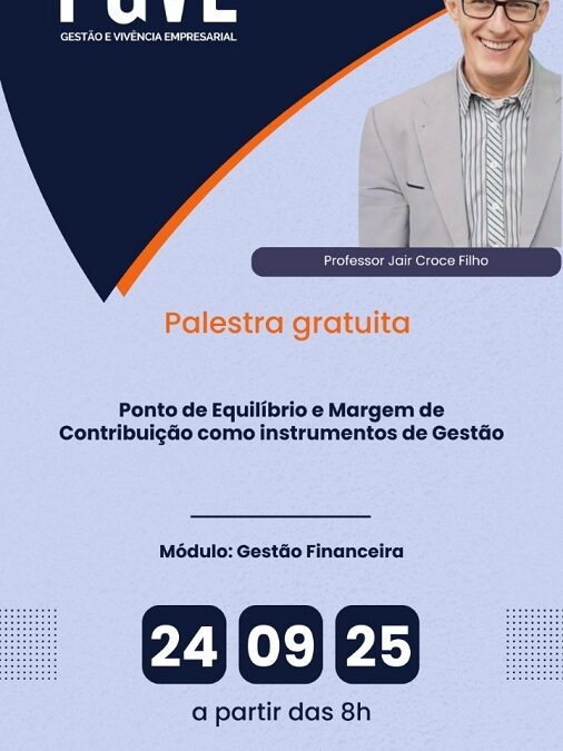 ACIC promove palestra gratuita sobre gestão empresarial em Caçador