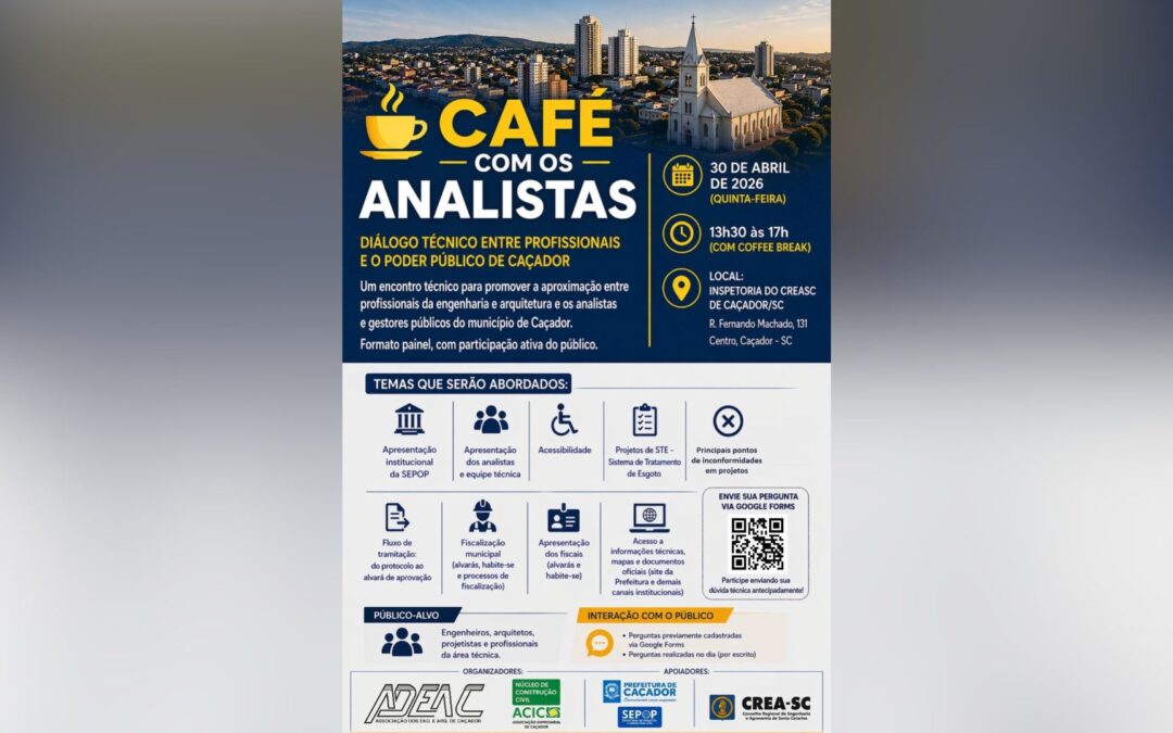 Café com Analistas reúne profissionais em Caçador