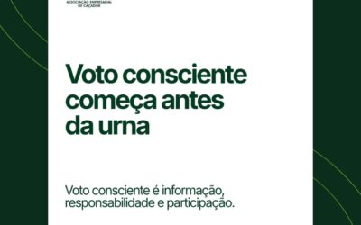 ACIC lança campanha de conscientização sobre voto responsável e participação cidadã